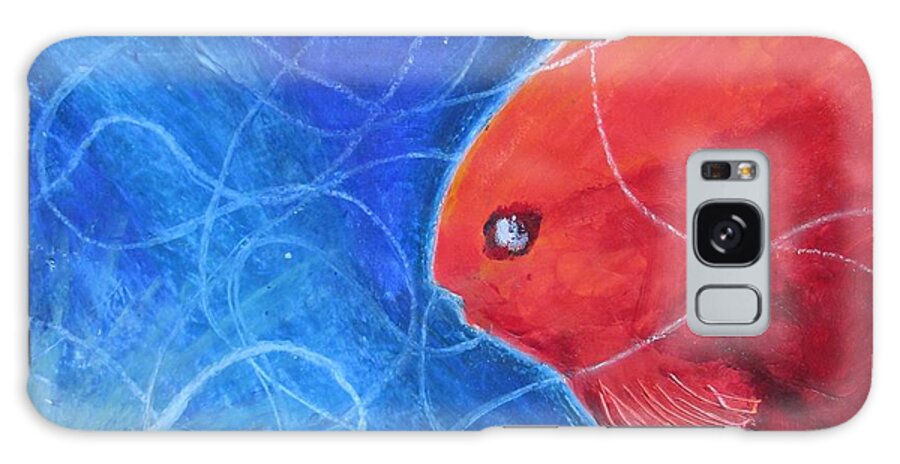 Red Galaxy Case featuring the painting Red Fish by Samantha Geernaert