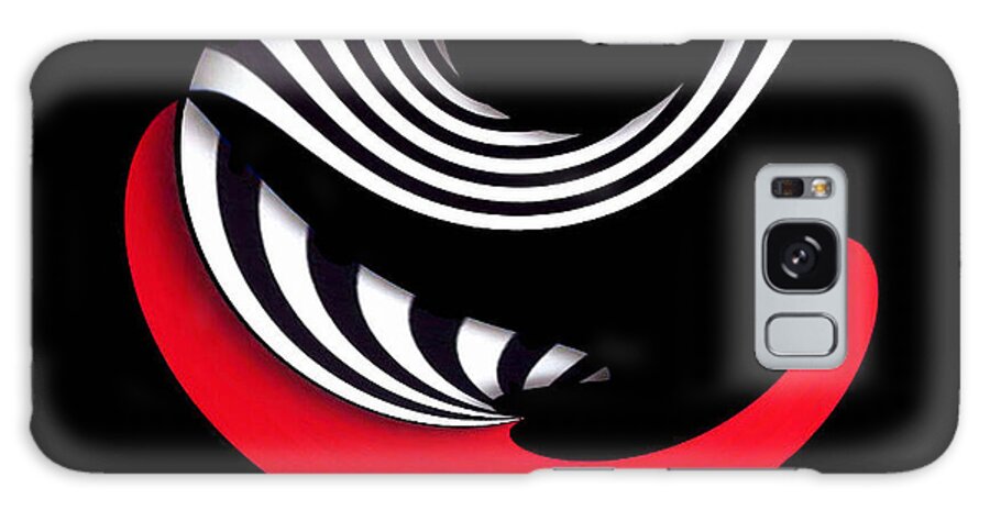 Art Galaxy Case featuring the digital art Red II by Rafael Salazar