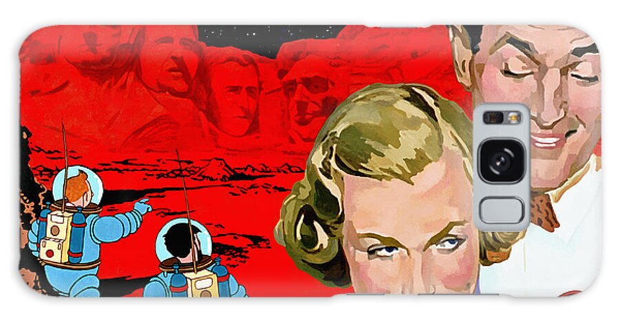 Woman Galaxy Case featuring the digital art Red Planet by Alfred Degens