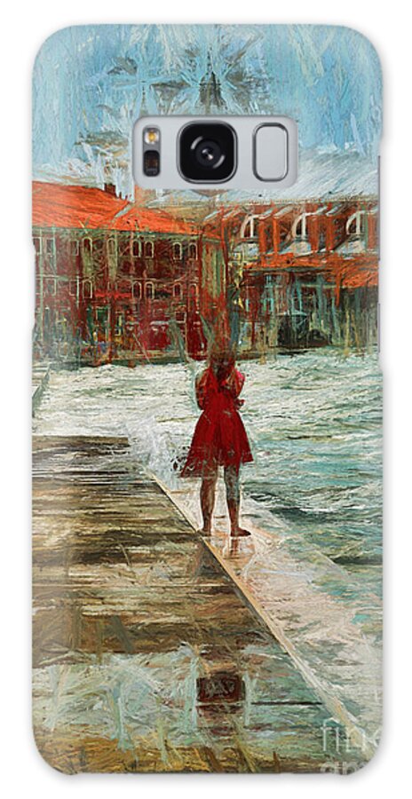 Digital Galaxy Case featuring the photograph Red Robe at Redentore by Jack Torcello