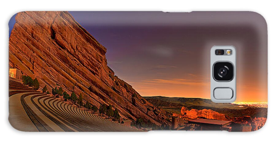 Night Galaxy Case featuring the photograph Red Rocks Amphitheatre at Night by James O Thompson