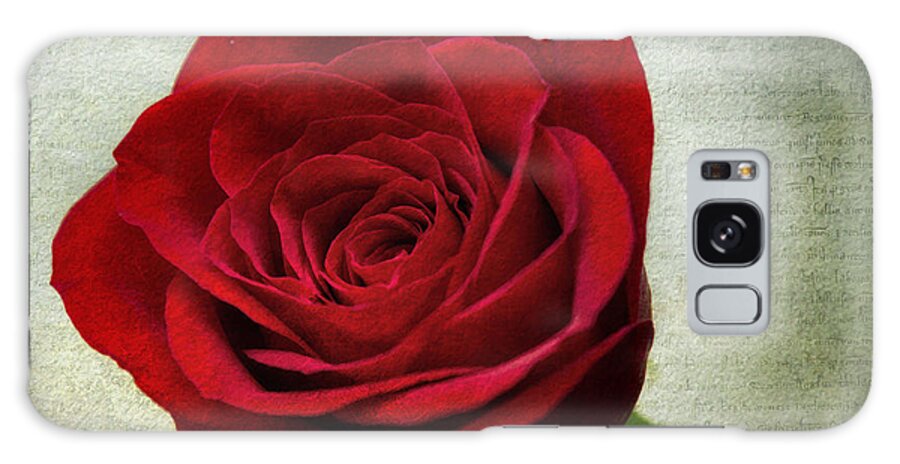 Red Galaxy Case featuring the photograph Red Rose v2 by Ian Mitchell