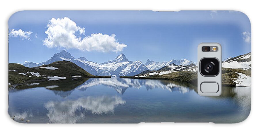 Eiger Galaxy Case featuring the photograph Reflection of Jungfrau in the Swiss Alps by Brian Kamprath