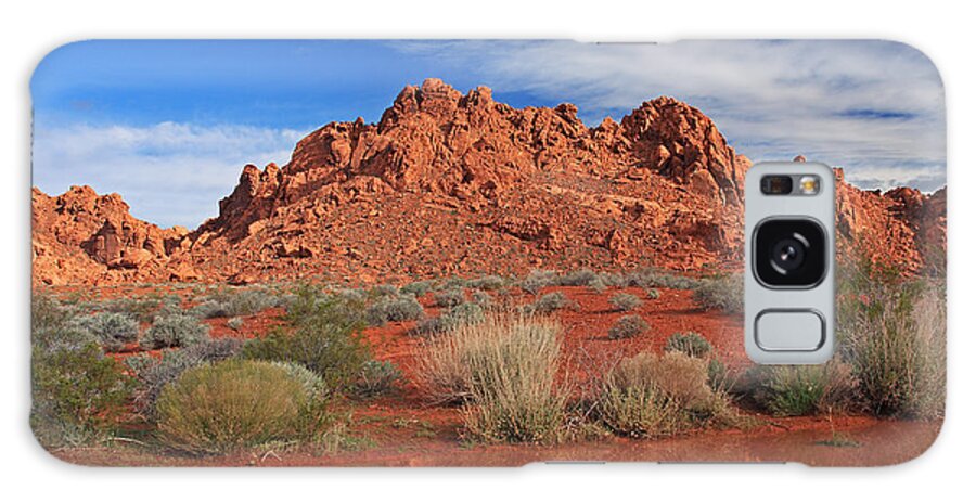 Water Galaxy Case featuring the photograph Reflections At The Valley of Fire by Steve Wolfe