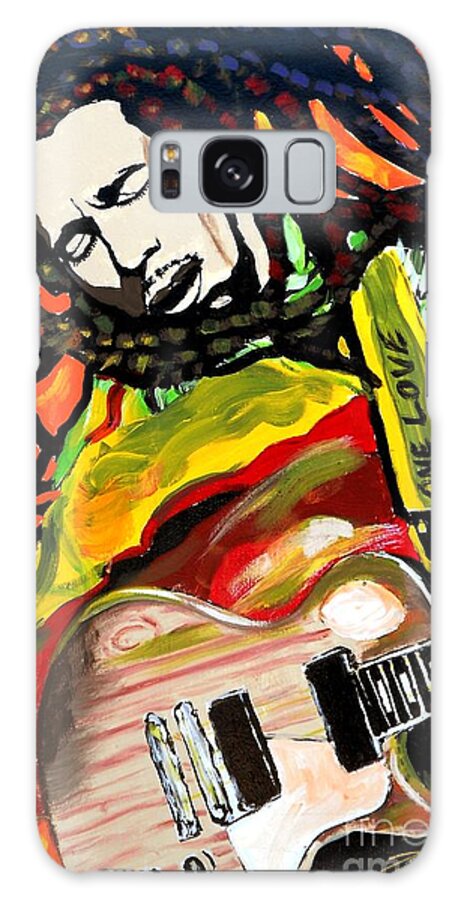 Reggae Galaxy Case featuring the painting Reggae Music by Tysonart Gallery