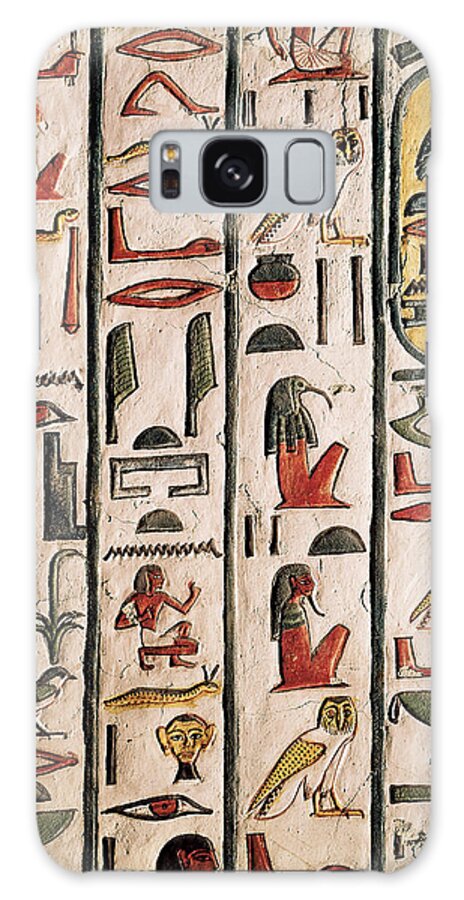 Afterlife Galaxy Case featuring the photograph Relief In Tomb Of Queen Nefertari, Egypt by Brian Brake