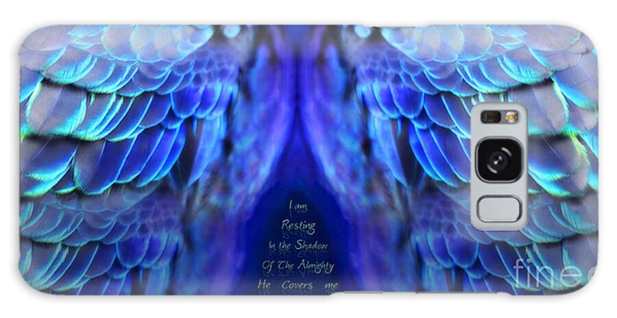 Wings Galaxy Case featuring the digital art Psalm 91 Wings by Constance Woods