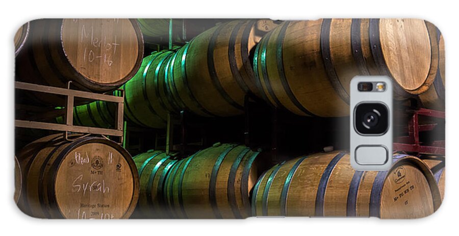 Iris Holzer Richardson Galaxy Case featuring the photograph Resting Wine Barrels by Iris Richardson