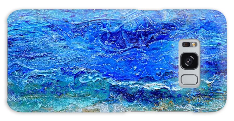  Sea Galaxy Case featuring the painting Rhapsody on the Sea Square crop by Regina Valluzzi