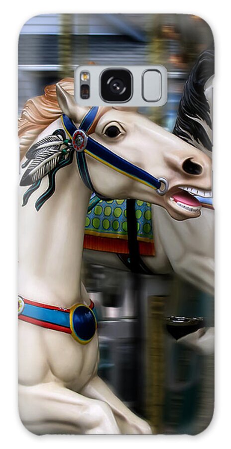 Carousel Galaxy S8 Case featuring the photograph Ride a Painted Pony by Colleen Kammerer