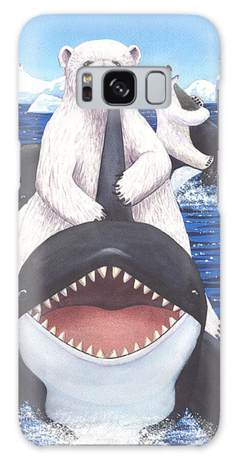 Bear Galaxy Case featuring the painting Ride 'em by Catherine G McElroy