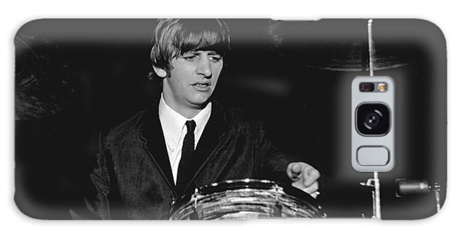 Beatles Galaxy Case featuring the photograph Ringo Starr, Beatles Concert, 1964 by Larry Mulvehill