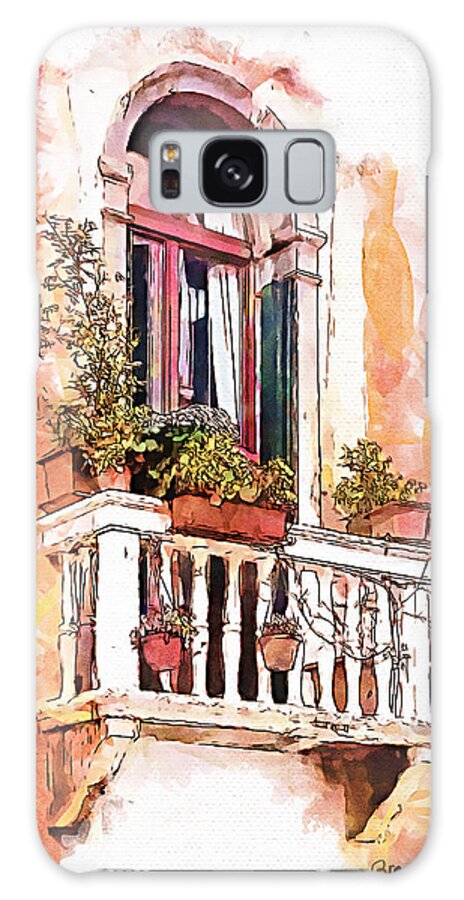 Venice Galaxy S8 Case featuring the painting Riposo by Greg Collins
