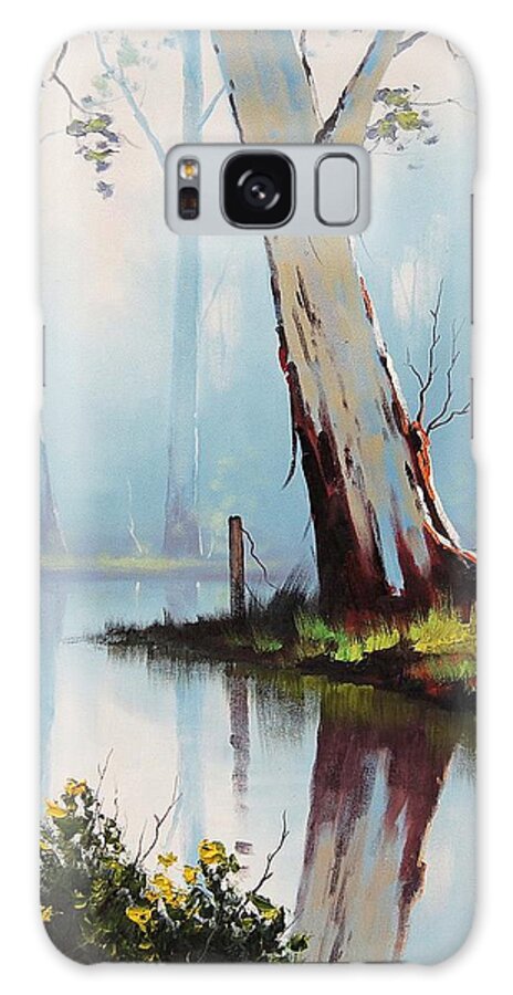  Galaxy Case featuring the painting River Eucalyptus Trees by Graham Gercken