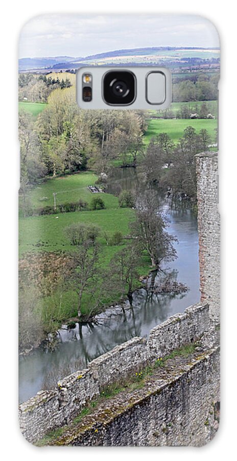 Ludlow Castle Galaxy Case featuring the photograph River Teme at Ludlow Castle by Tony Murtagh