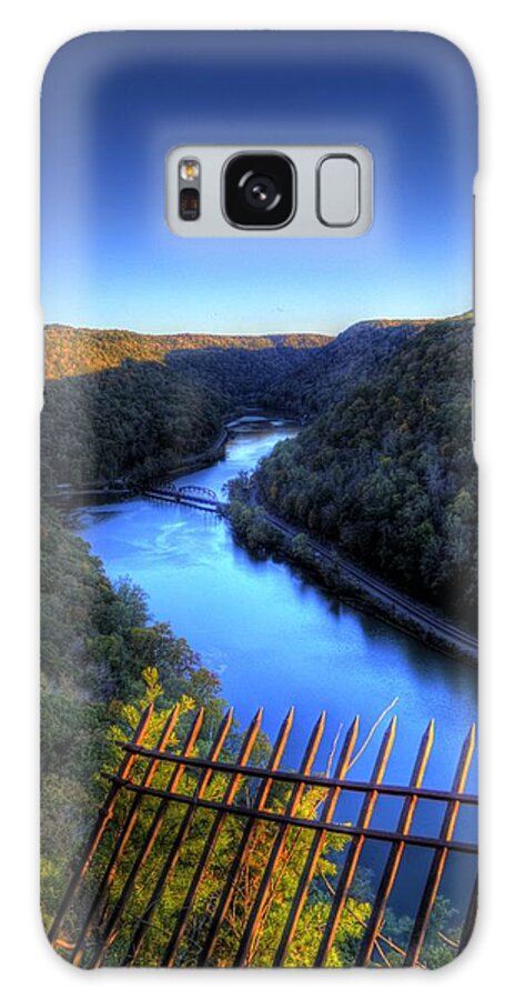 River Galaxy Case featuring the photograph River through a Valley by Jonny D