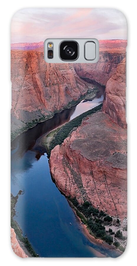 Horseshoe Bend Artwork Galaxy Case featuring the photograph River through Horseshoe Bend by Gregory Ballos