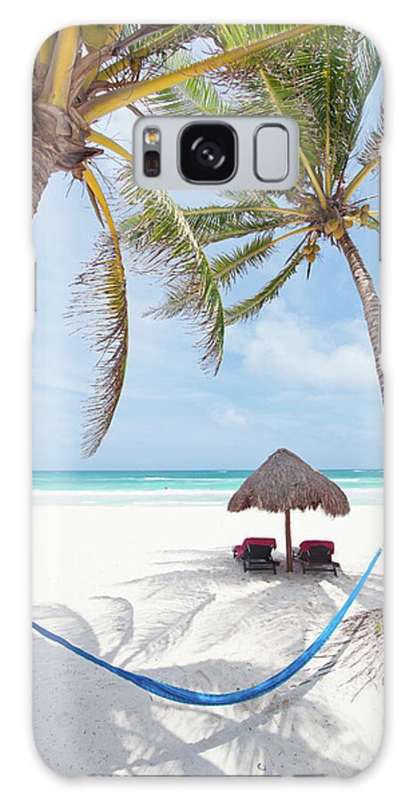 Beach Hut Galaxy Case featuring the photograph Riviera Maya, Mexico by M Swiet Productions