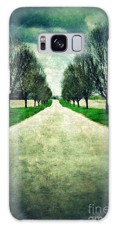 Road Galaxy S8 Case featuring the photograph Road Lined by Trees by Jill Battaglia