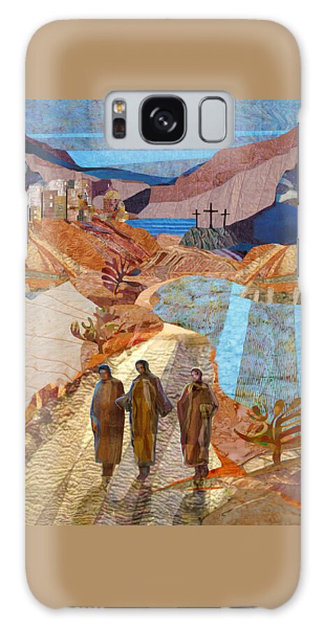 Jesus Galaxy Case featuring the digital art Road to Emmaus by Michael Torevell