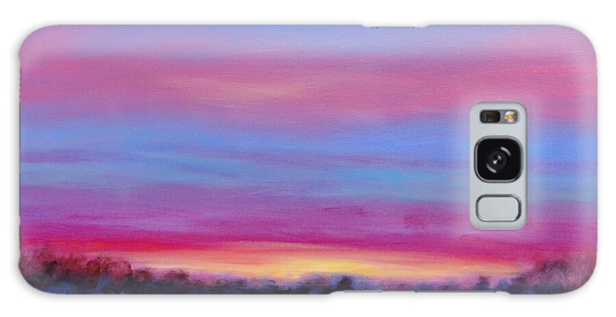 Abstract Landscape Galaxy Case featuring the painting Road To Tennessee by Shannon Grissom