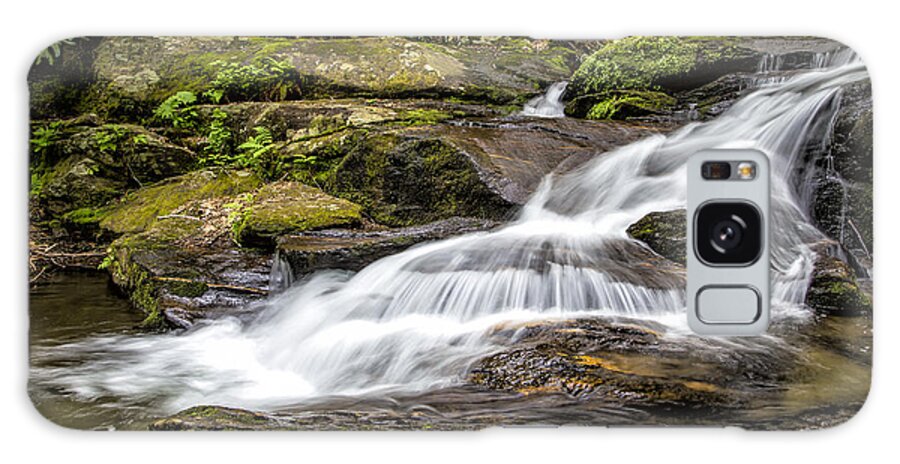 Roaring Fork Falls Galaxy Case featuring the photograph Roaring Fork Falls 01 Detail by Jim Dollar