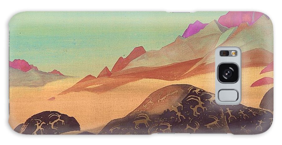 1932 Galaxy Case featuring the painting Rocks of Ladakh by Nicholas Roerich