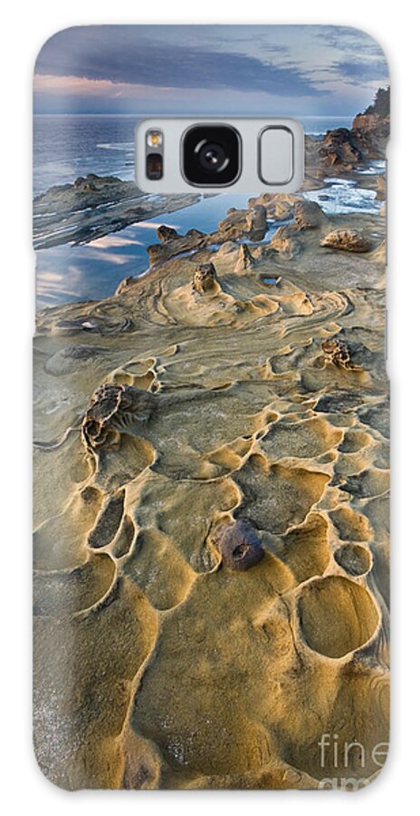 Oregon Landscape Galaxy Case featuring the photograph Rocky Shore by Sean Bagshaw