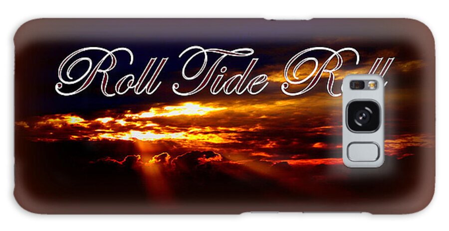 Roll Tide Galaxy Case featuring the photograph Roll Tide Roll w Red Border - Alabama by Travis Truelove