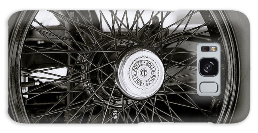 Car Galaxy Case featuring the photograph Rolls Royce Wheel by Shaun Higson