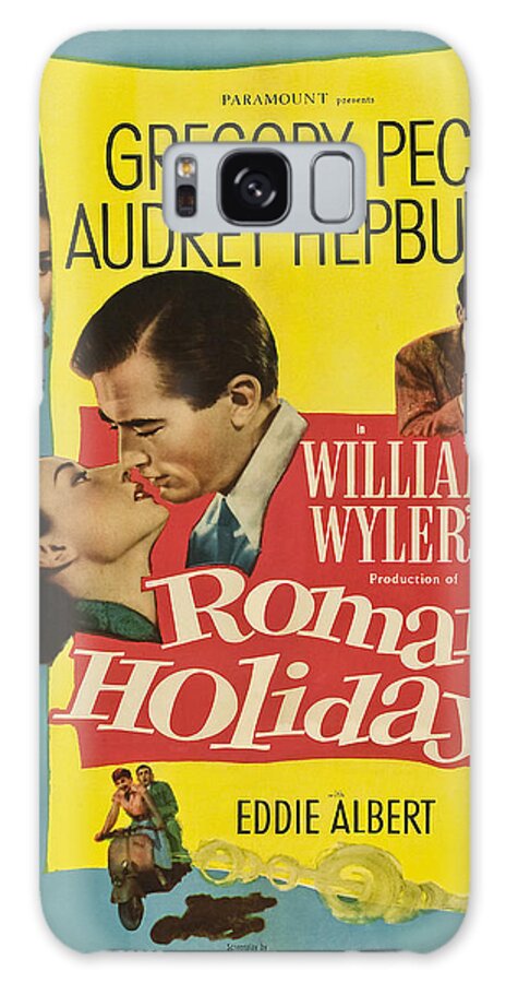 Movie Poster Galaxy Case featuring the photograph Roman Holiday - 1953 by Georgia Clare