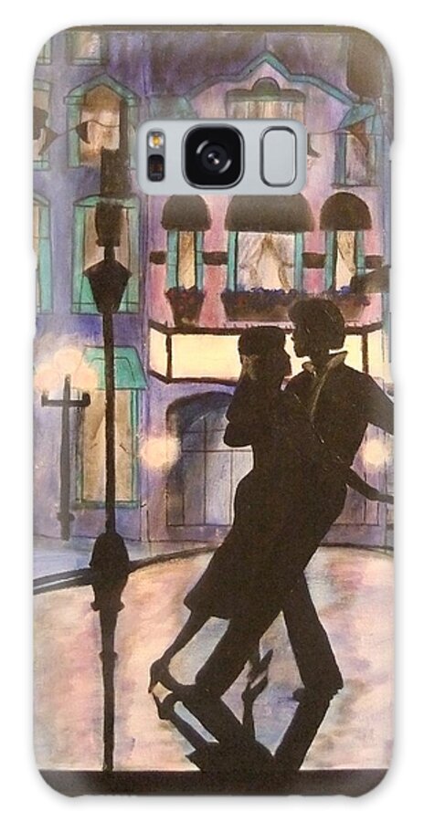 Romantic Galaxy Case featuring the painting Romantic Dance by Lynne McQueen