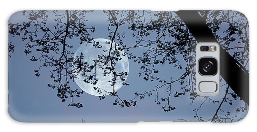 Photography Galaxy Case featuring the photograph Romantic moon by Angel Jesus De la Fuente