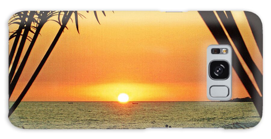 Romance Galaxy Case featuring the photograph Romantic Sunset by Alan Socolik