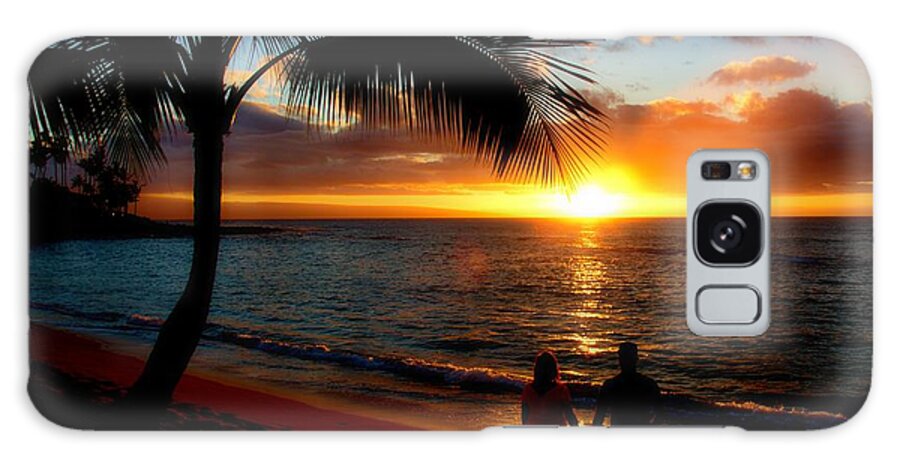 Romantic Sunset Hawaii Galaxy Case featuring the photograph Romantic Sunset Hawaii by Patrick Witz