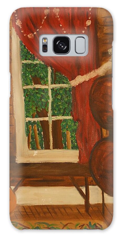 Heater Galaxy Case featuring the painting Room by Erika Jean Chamberlin