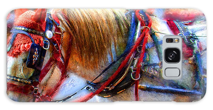 Horse Painting Galaxy S8 Case featuring the painting Rose Of Marietta Square by Ted Azriel