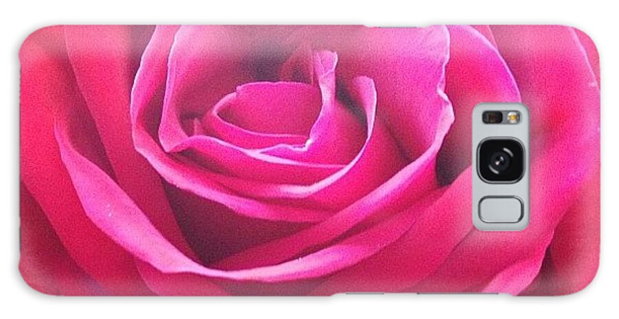 Beautiful Galaxy Case featuring the photograph #rose #redrose #red #flower #redflower by Amber Campanaro