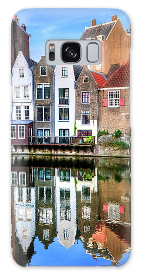 Dawn Galaxy Case featuring the photograph Rotterdams Delfshaven With His Historic by Aleksandargeorgiev