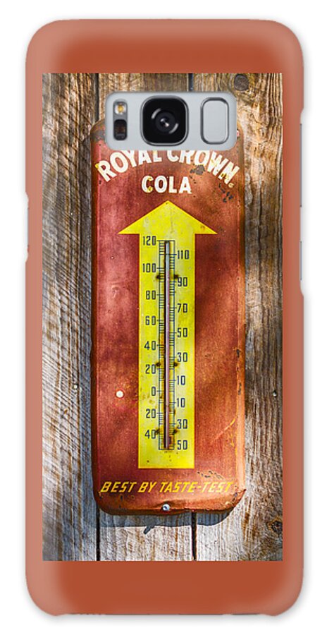 Sign Galaxy Case featuring the photograph Royal Crown Barn Thermometer by Carolyn Marshall