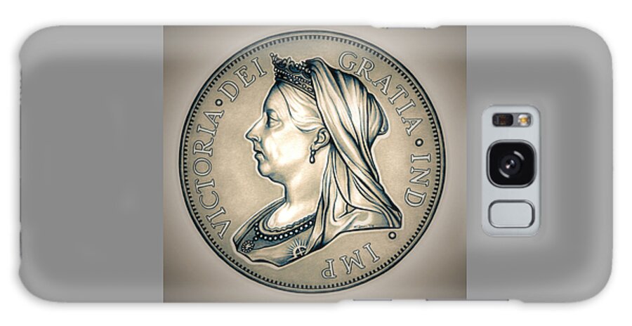 Coin Galaxy Case featuring the drawing Royal Queen Victoria by Fred Larucci