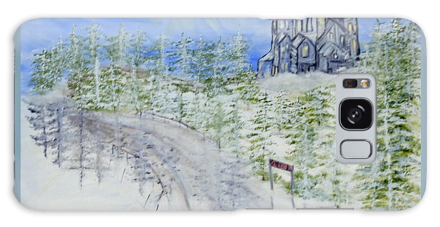 Winter Galaxy Case featuring the painting Russian Winter by Suzanne Surber