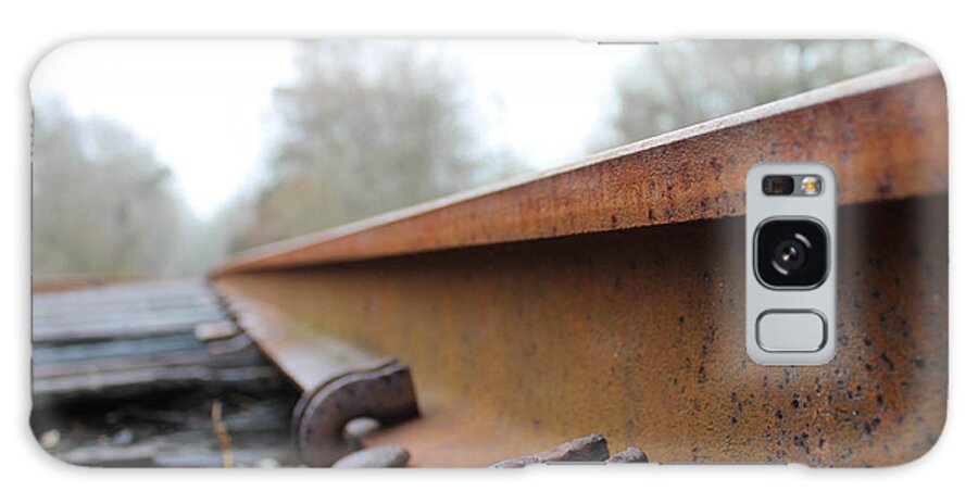 Old Track Galaxy Case featuring the photograph Rusted Track by Jessica Brown