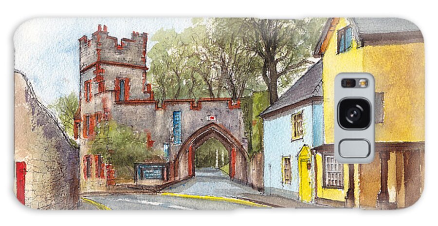 Landscape Galaxy Case featuring the painting Ruthin Castle Gate Wales by Dai Wynn