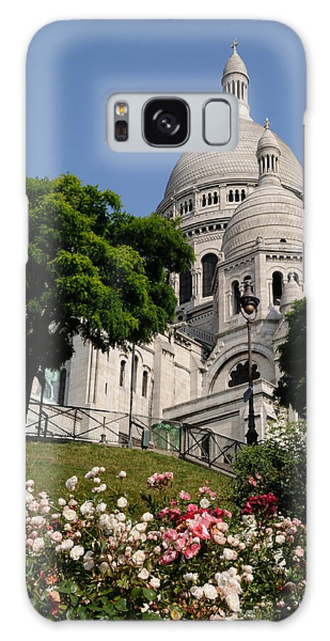 Traditional Culture Galaxy Case featuring the photograph Sacre Coeur Flowers by Jeremy Voisey