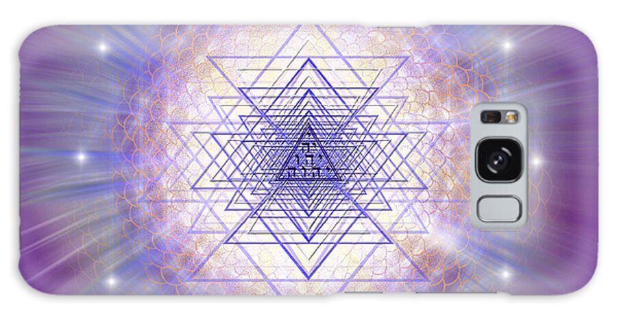 Endre Galaxy Case featuring the digital art Sacred Geometry 250 by Endre Balogh