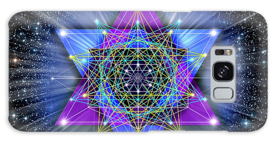 Endre Galaxy Case featuring the digital art Sacred Geometry 70 by Endre Balogh