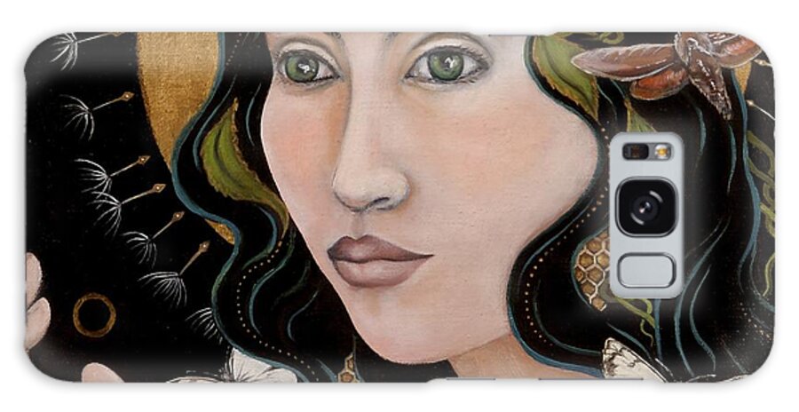 Woman Galaxy Case featuring the painting Sacred by Sheri Howe