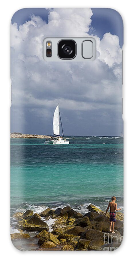 Sailboat Galaxy Case featuring the photograph Sailing St Maarten by Brian Jannsen