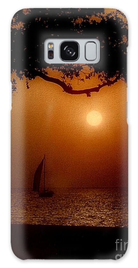Nola Galaxy Case featuring the photograph Sailing Sunset by Michael Hoard
